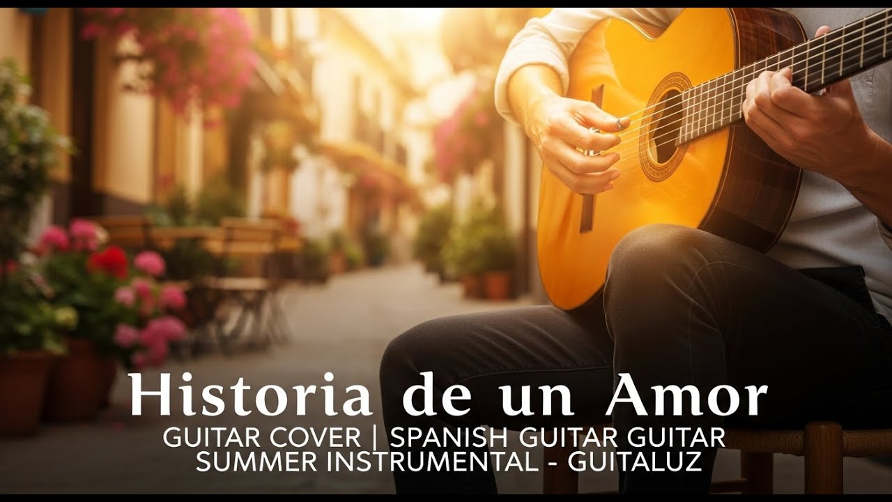 Historia de un Amor guitar cover | Spanish Guitar Summer Instrumental – Guitaluz