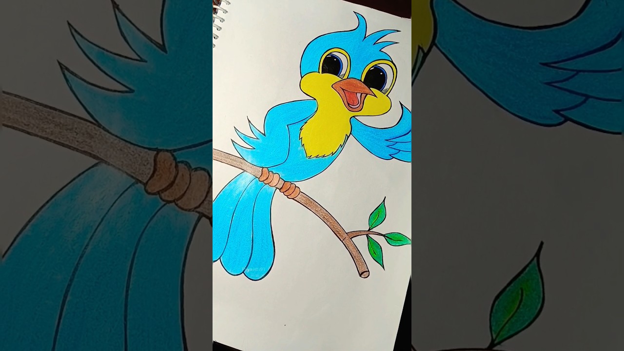 Bird Drawing 🐦|| Haw to Draw Bird 🥰