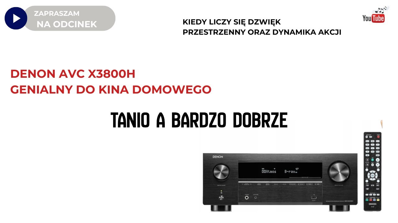 Kino domowe 2025. Tanio a wyśmienicie - Denon 3800H - Klipsch oraz Pylon Audio