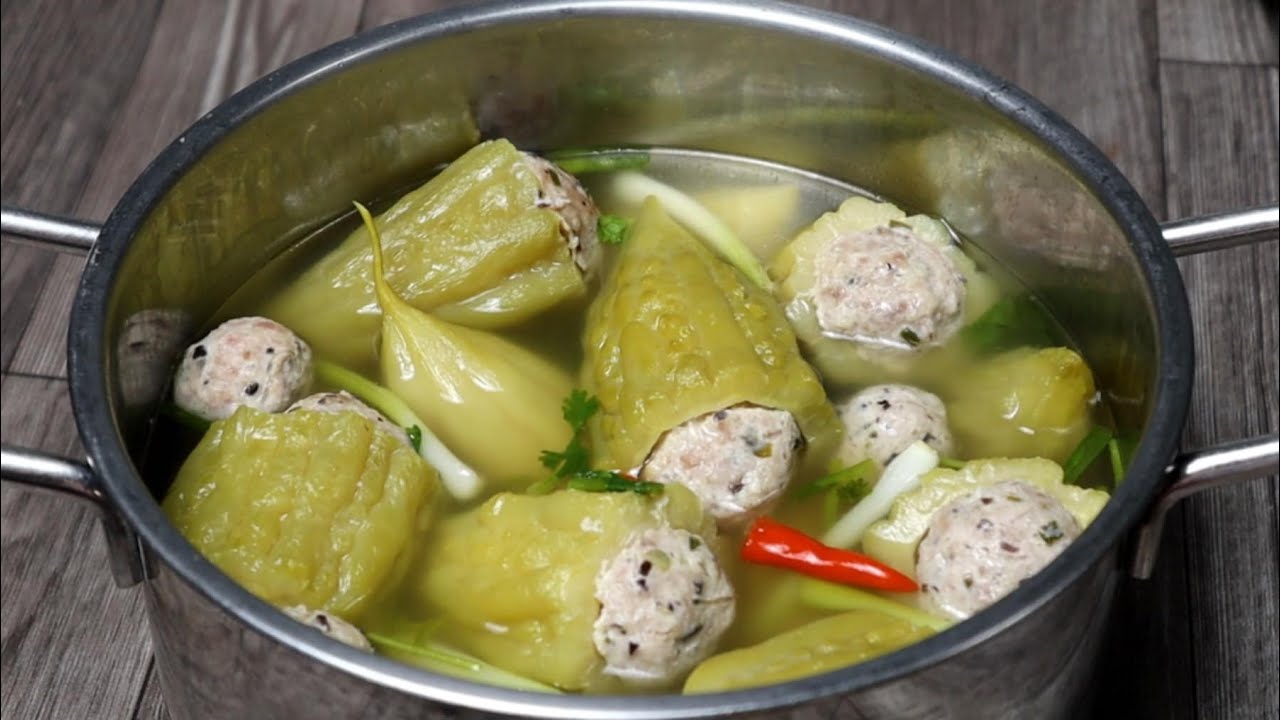 Khổ Qua Nhồi Thịt không dùng nước hầm xương vẫn ngon