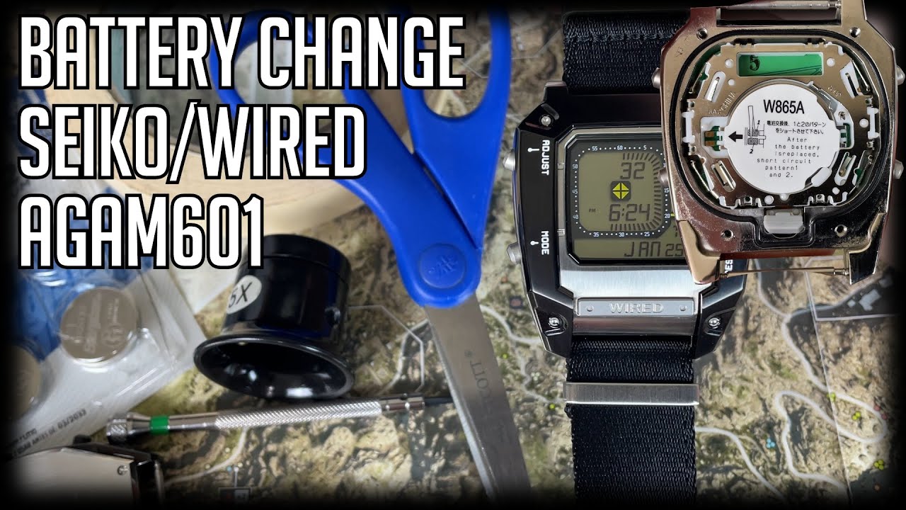 How to Change the Battery on a Seiko/WIRED AGAM601