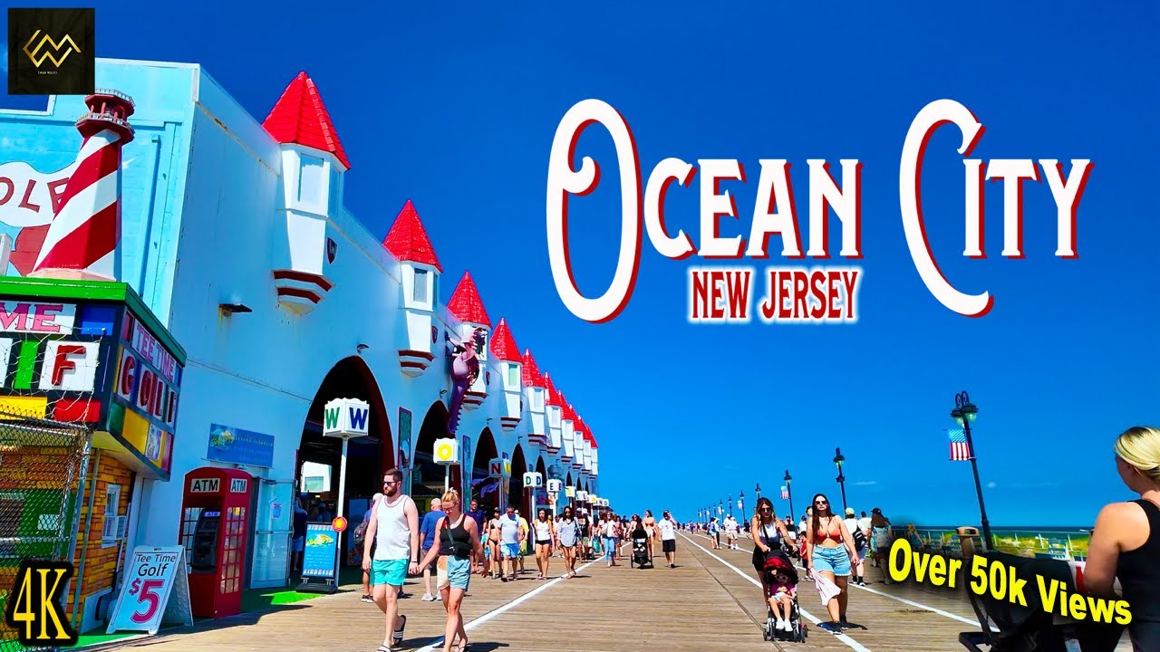 Ocean City New Jersey Boardwalk 2024 [4K]