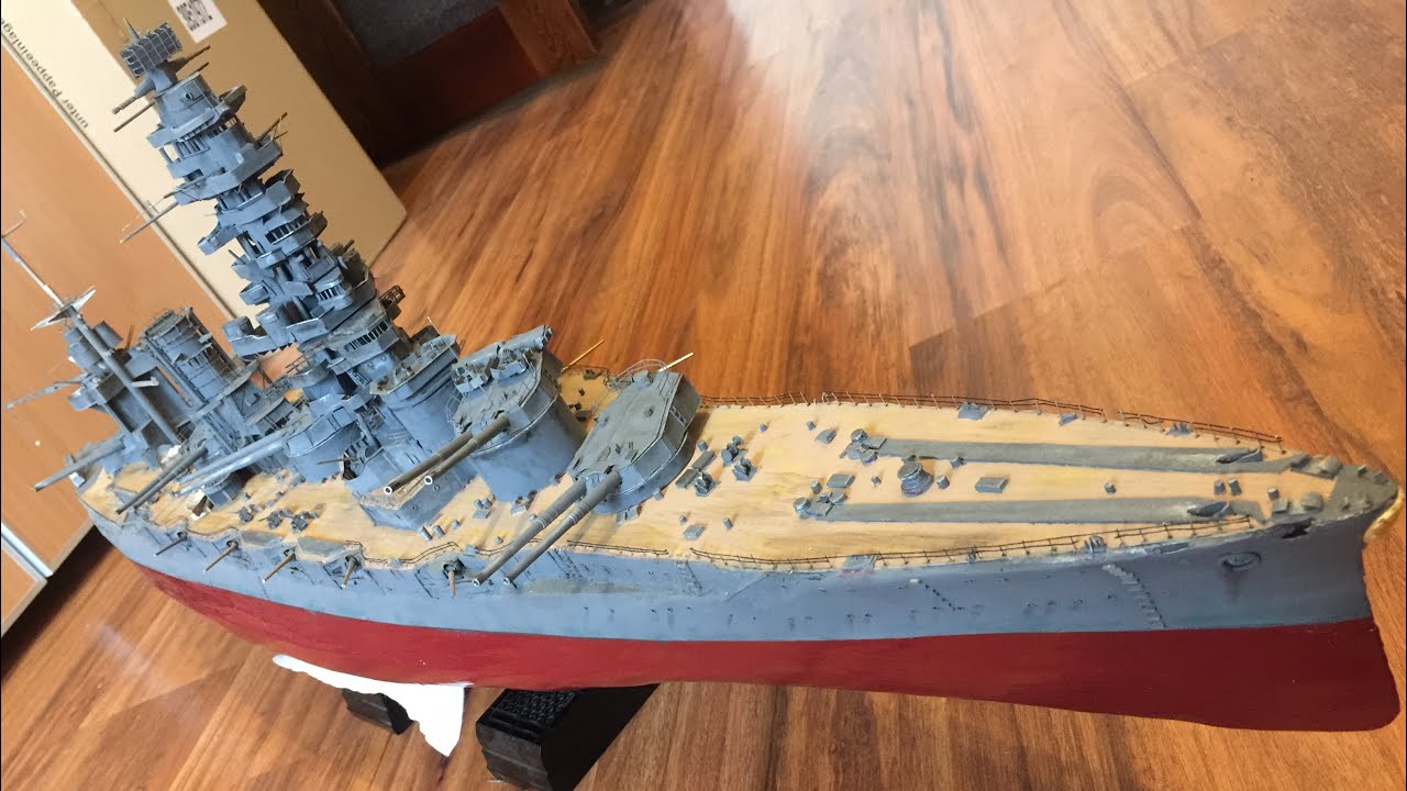 Video relacja z budowy Pancernika Fuso 1:200 od halinski : model of the battleship Fuso 1:200ep.69