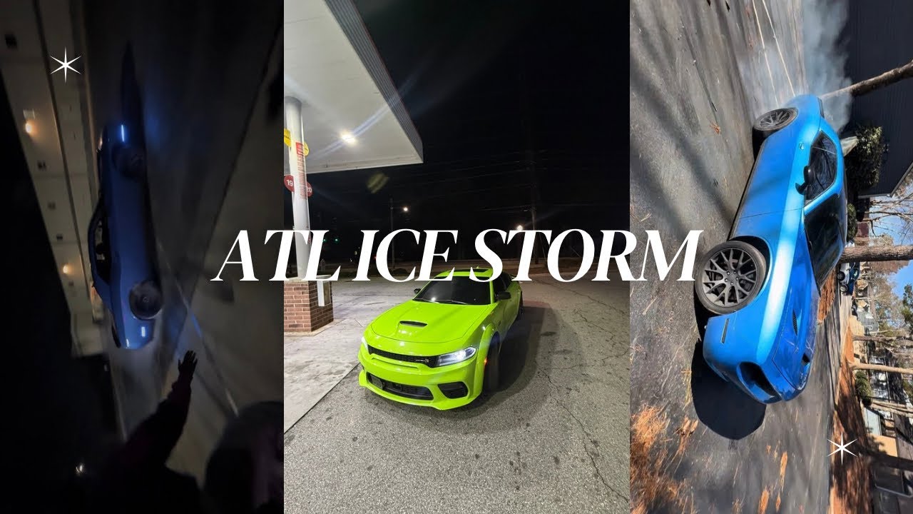 ATL ICE STORM WE WENT SLIDING