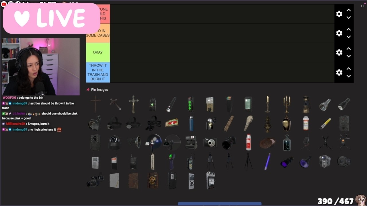 LIVE🎙️SPEED GWRM➡️Phasmophobia Tier List