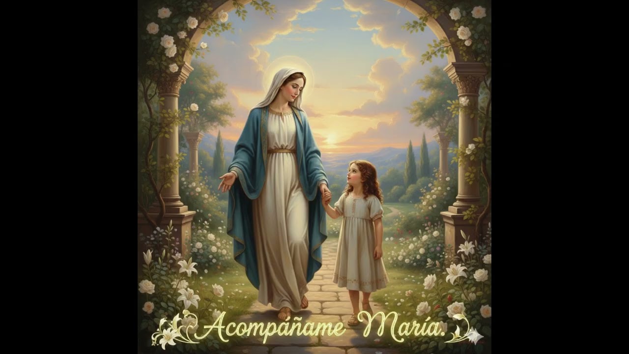 ACOMPAÑAME MARIA  [[[]]]] Canto a la Virgen María ❤❤❤⛪🕊