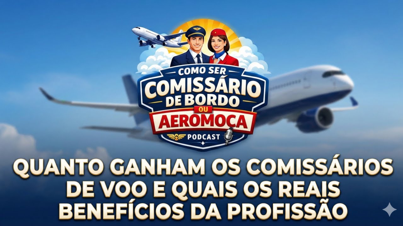 Episódio 4 - Quanto ganham os comissários de voo e quais os reais benefícios da profissão