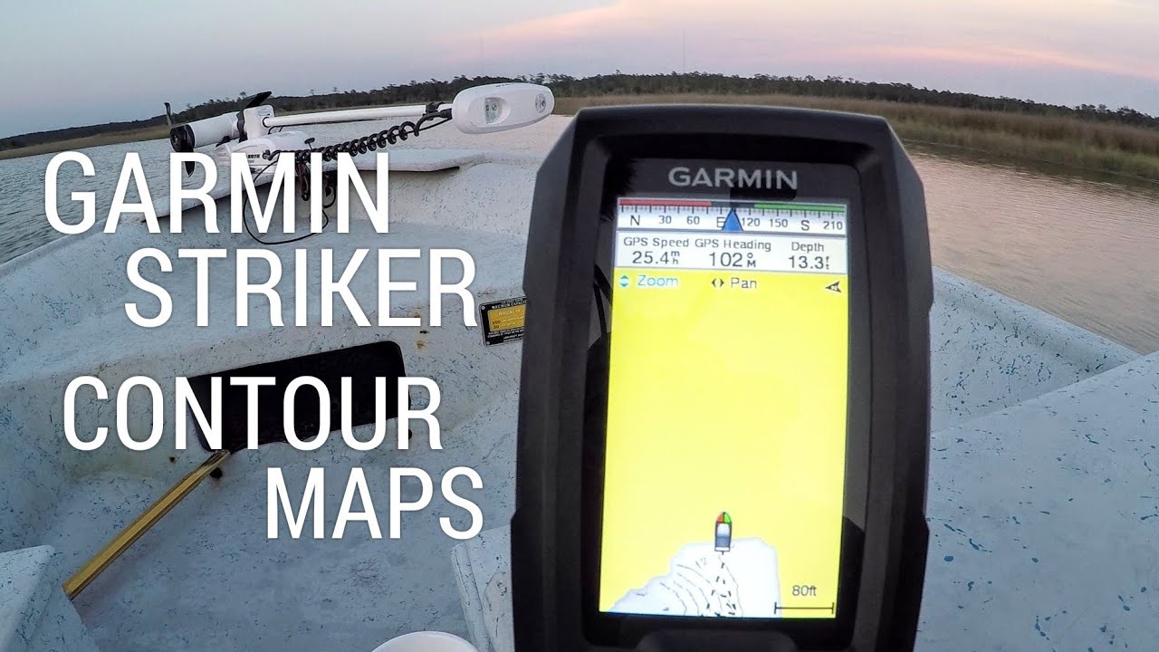 How to Use the Garmin Striker Contour Maps