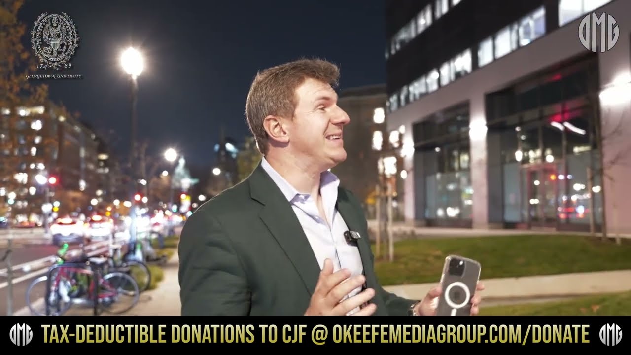 WATCH: COPS CALLED on James O'Keefe After Confronting Georgetown Dean!