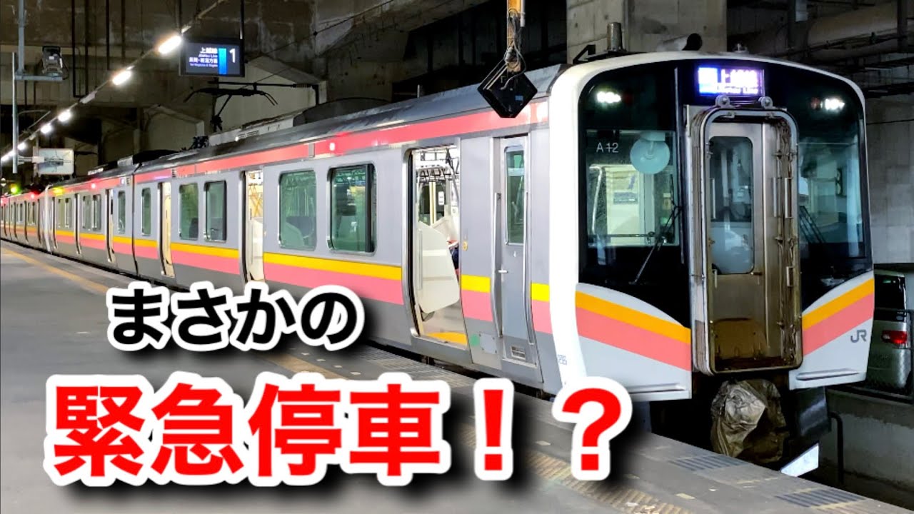 【緊急停車！？】上越線で、緊急停車に遭遇