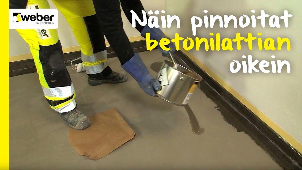 TYÖVIDEO | Betonilattian pinnoittaminen