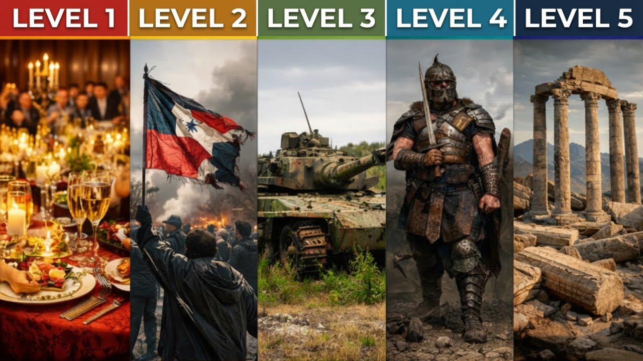 The 7 Levels of Fallen Empires: Why Nations Collapse... explained