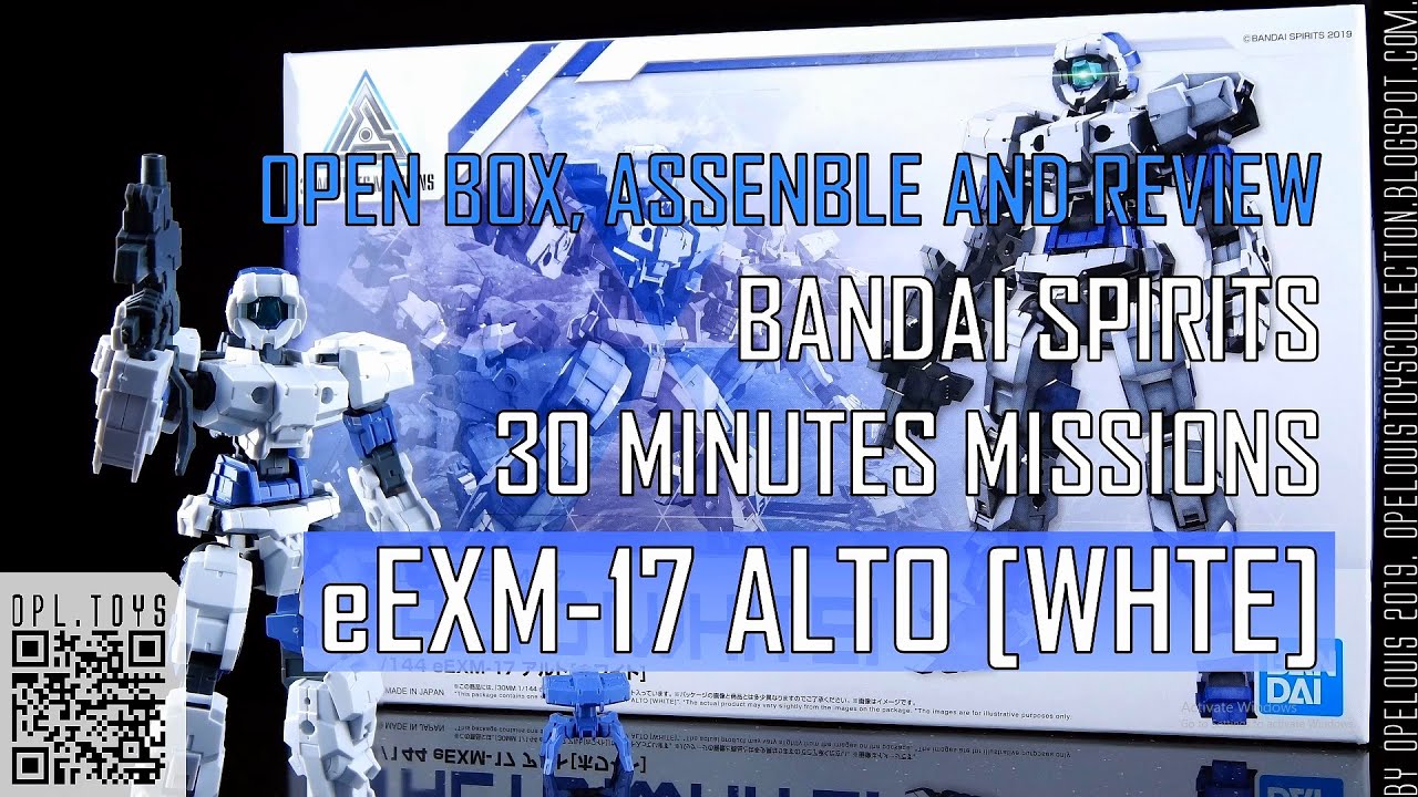 Bandai Spirits 1/144 30 Minutes Missions eEXM-17 ALTO [WHITE] - Open box, assemble and Review!