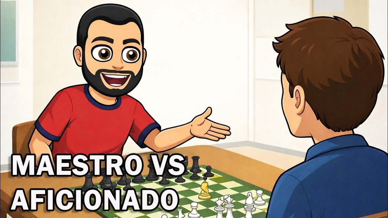 Cada jugada tiene un por qué 🔥 Maestro vs AficionadosAsí se castigan😎♟️