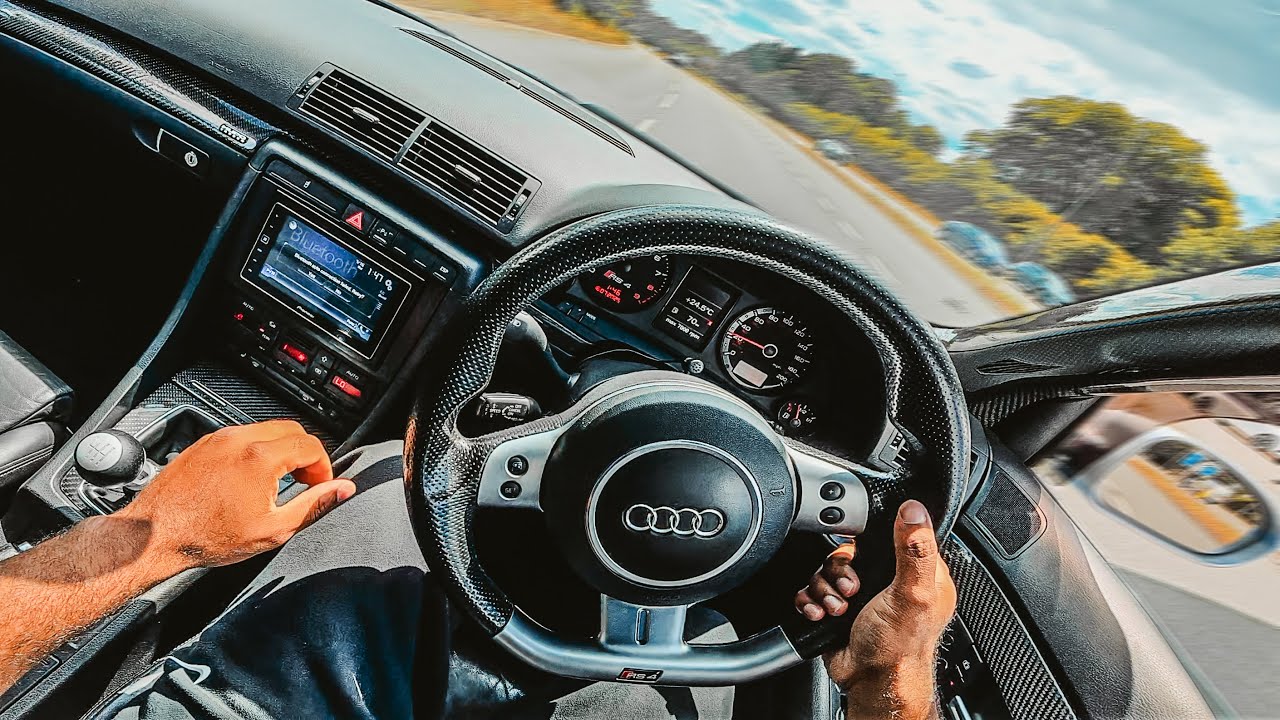 POV DRIVE IN A 414BHP AUDI RS4 **THE V8 GOAT??**