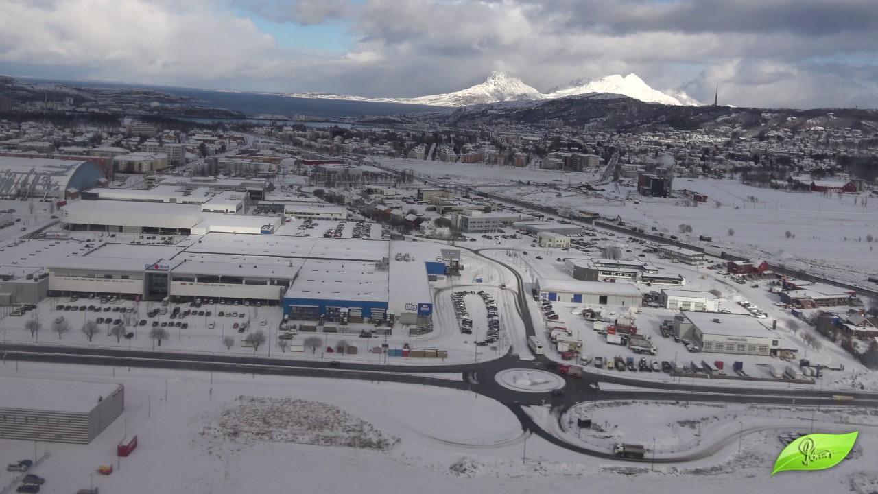 Innflyging Bodø i vinterdrakt. Winter approach Bodø.