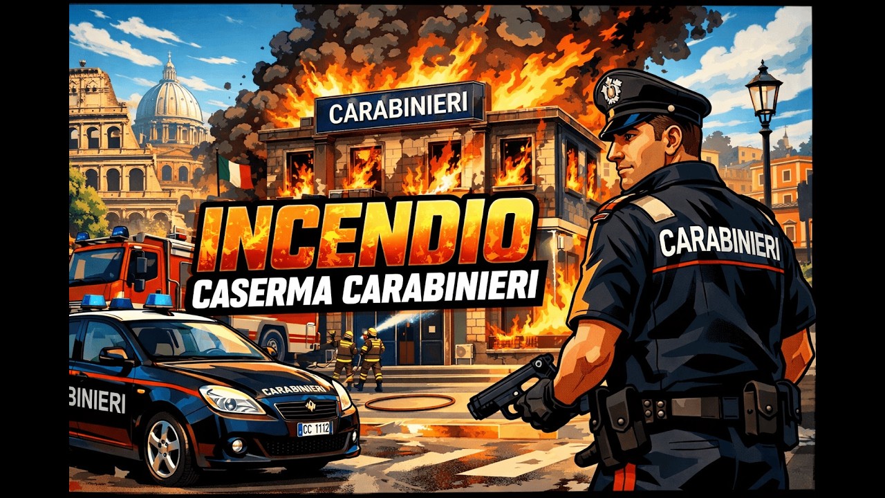 GTAV - INCENDIO CASERMA CARABINIERI - ITALY FULL RP