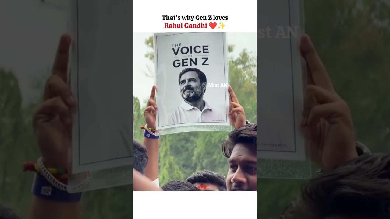 That's Why Gen Z Loves Rahul Gandhi ❤️✨ | Cute & Wholesome Moments #Shorts