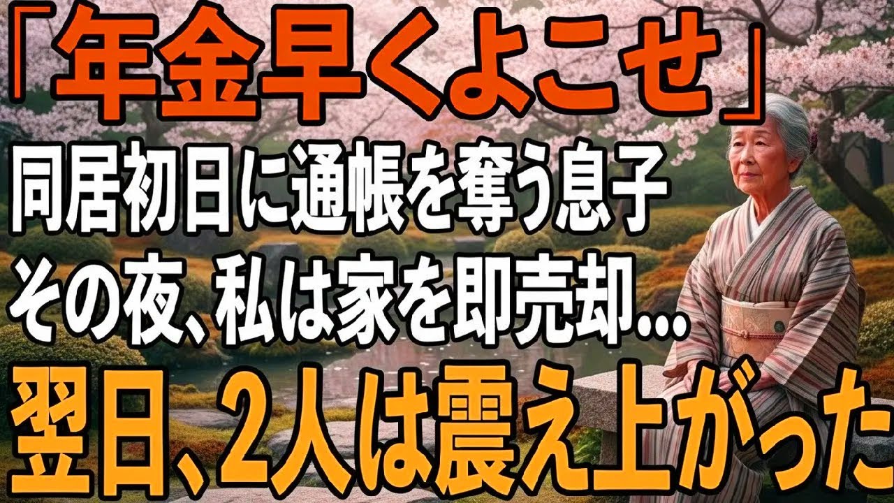同居初日で私の”年金通帳”を奪う息子夫婦「当然の権利だろ？」と衝撃の一言。その夜、私は家を即売却→翌日、2人は震え上がる結果に【シニアライフ】【60代以上の方へ】