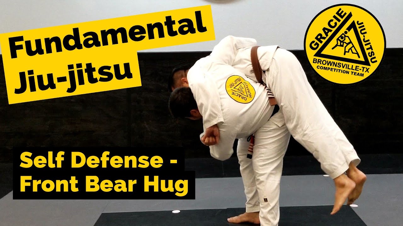 Fundamental Jiujitsu - Self Defense - Front Bear Hug Over Arms