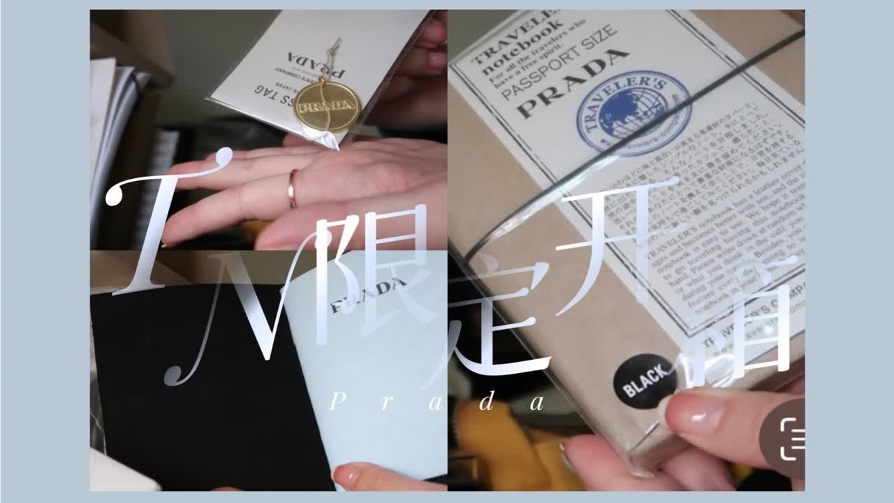 TN x prada 限定开箱 护照本