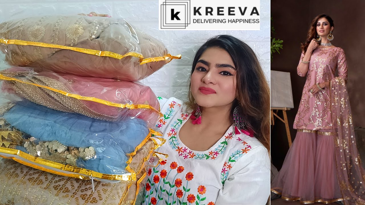 Kreeva-Latest Designer Haul | Designer suits,Lehengas,Sarees | Online shopping review | Ria Das