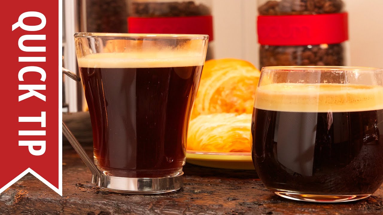 Quick Tip: How to Make an Americano & Caffe Crema