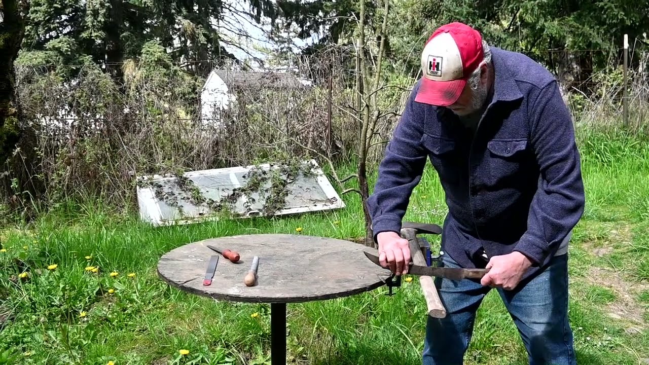 Vintage Lawnmower Mowing + Mann-Edge Axe Renovation