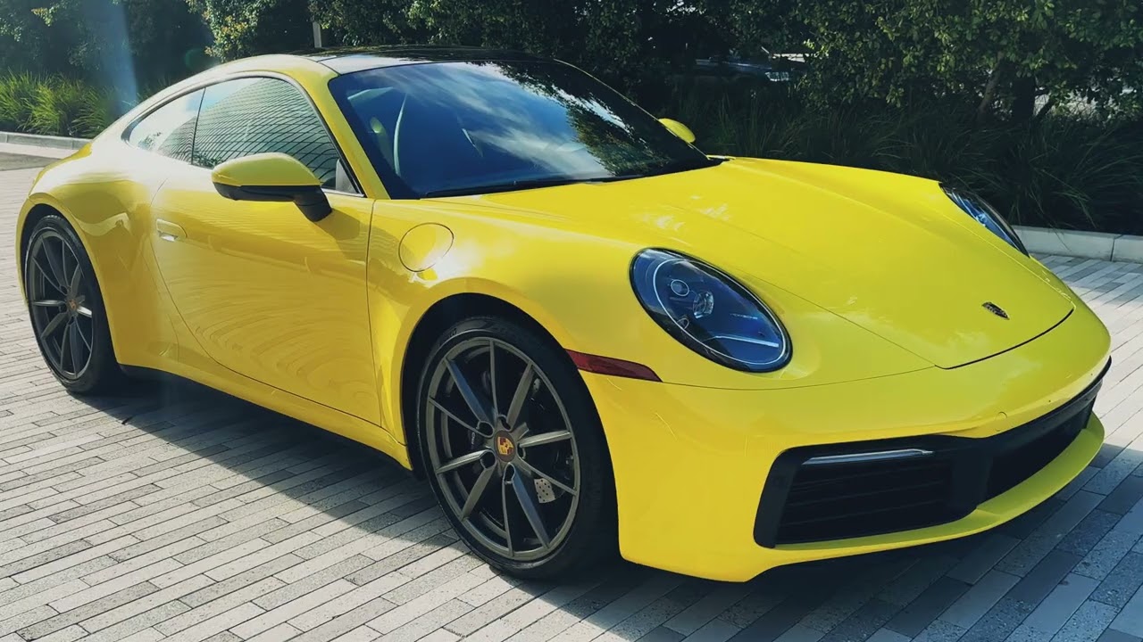 Porsche 911 Racing Yellow Coupe