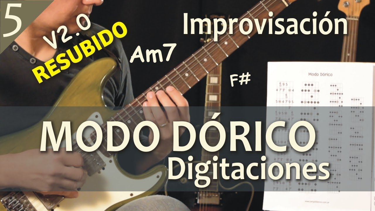 Modos Griegos 5 - Dórico - Digitaciones - Tutorial #61 V2.0 Resubido