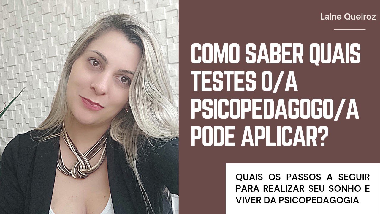 Testes liberados para Psicopedagogia