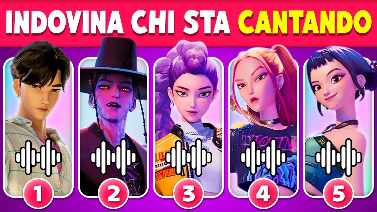 Indovina KPop Demon Hunters dalla Canzone 🔥 Huntrix, Saja Boys, Rumi, Jinu, Baby Saja🎶