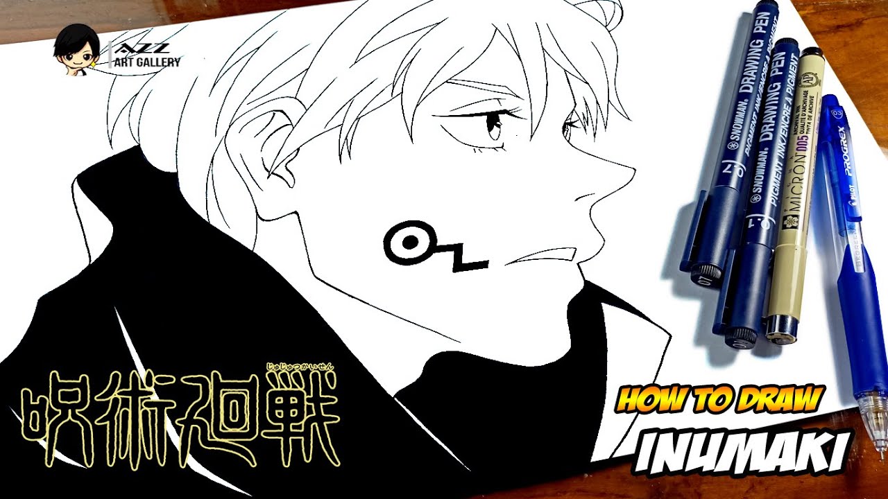 How to draw Inumaki Toge from Jujutsu Kaisen