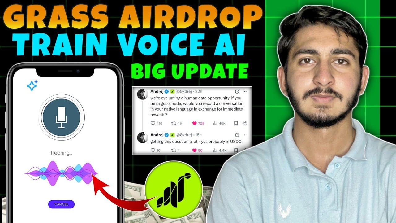 Grass Airdrop New Update | Grass Airdrop Train Voice ai | Grass Airdrop Season 2 Claim 