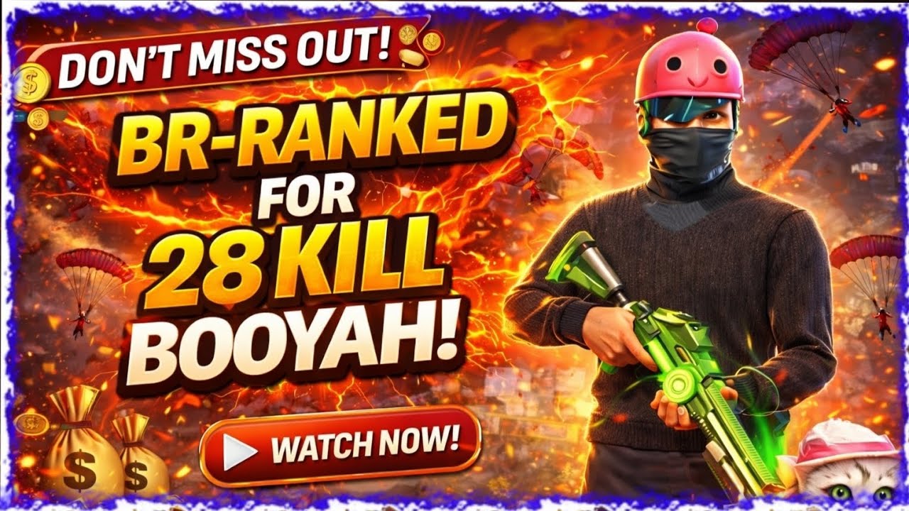 🔥 28 KILL BOOYAH 😱 | BR Ranked Pro Gameplay | m10 craze #freefire #gameplay