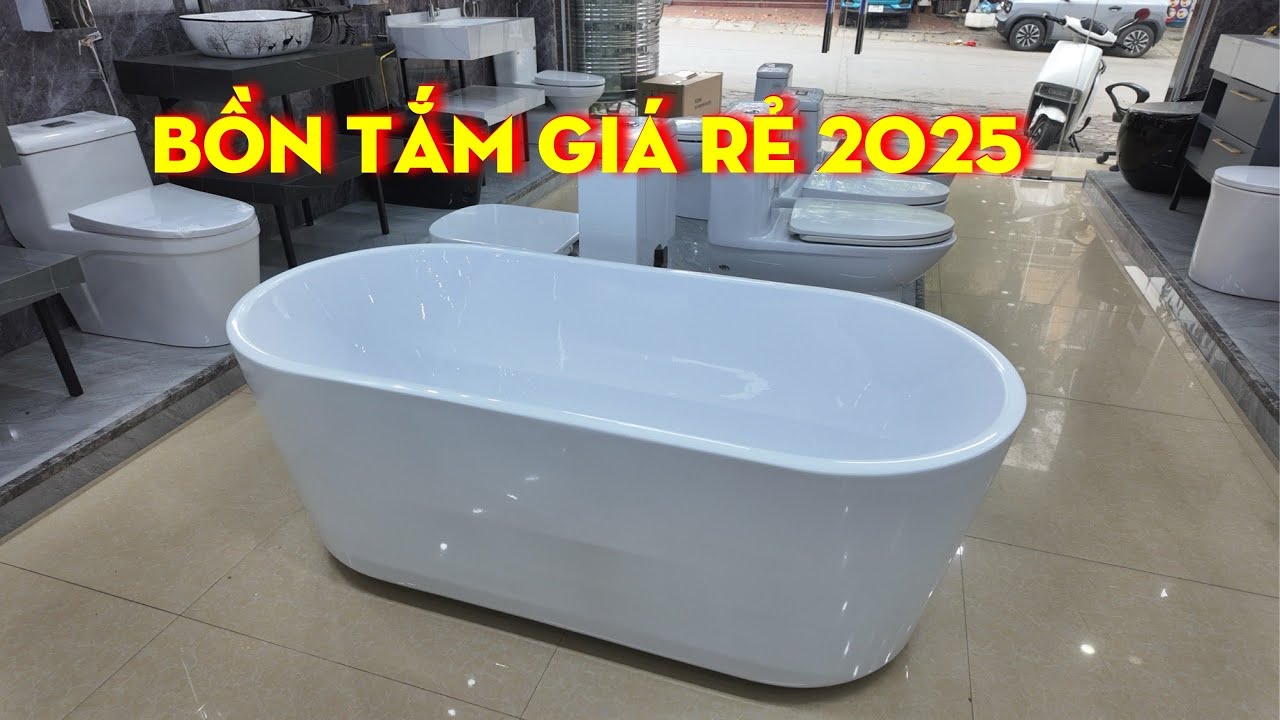 Bồn Tắm Nhựa Acrylic Đẹp Giá Rẻ Mẫu Mới 2025 | Hiệu Lào Cai
