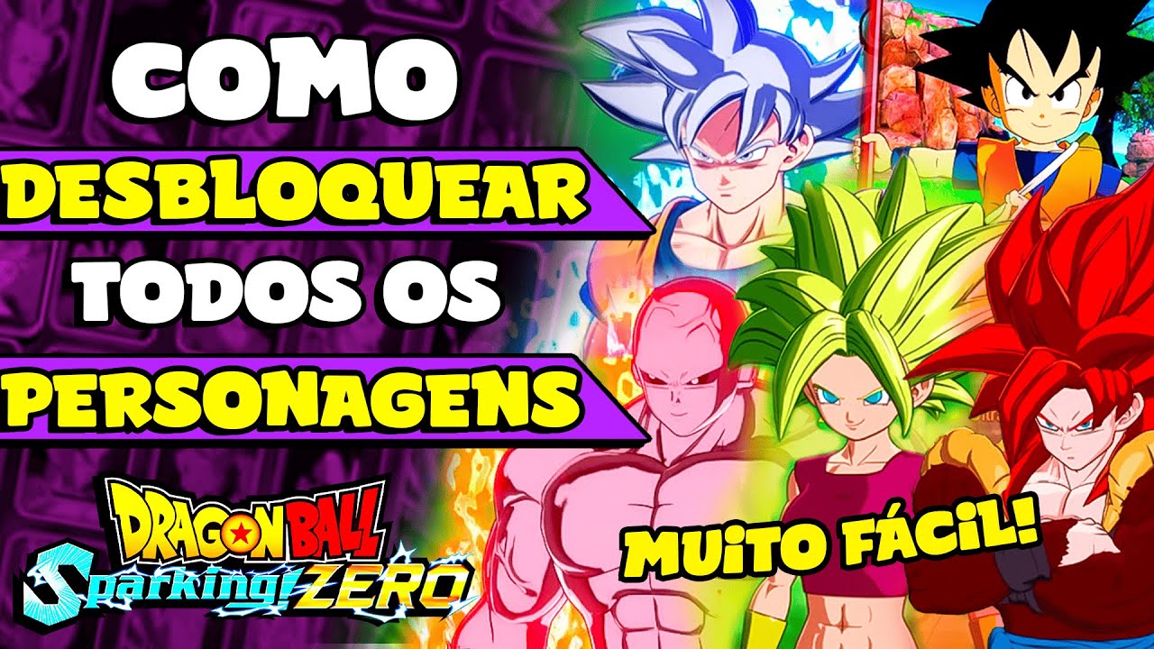 🔴 SEM ENROLA&Ccedil;&Atilde;O! COMO DESBLOQUEAR TODOS OS PERSONAGENS DE DRAGON BALL SPARKING ZERO 🔴
