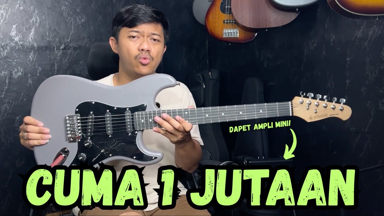 GITAR ELEKTRIK 1 JUTAAN UDAH DAPET AMPLI BONUSNYA BANYAK!!! REVIEW DONNER DST 80