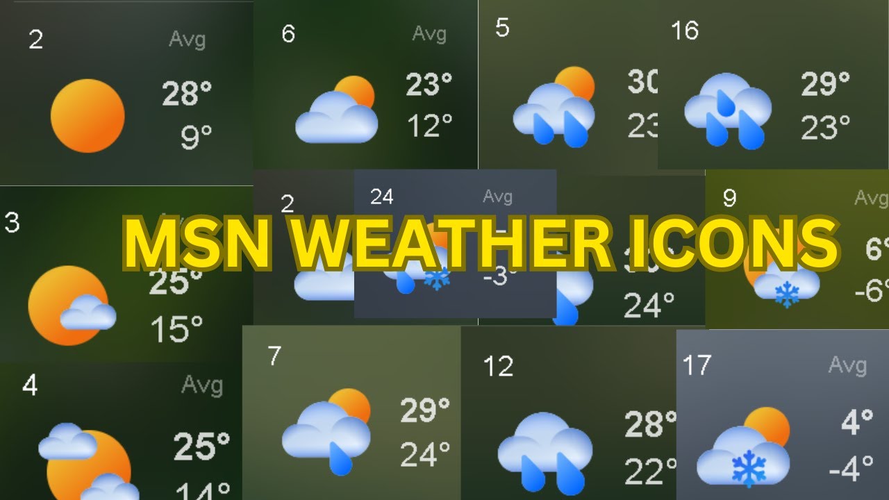 MSN Weather Icons