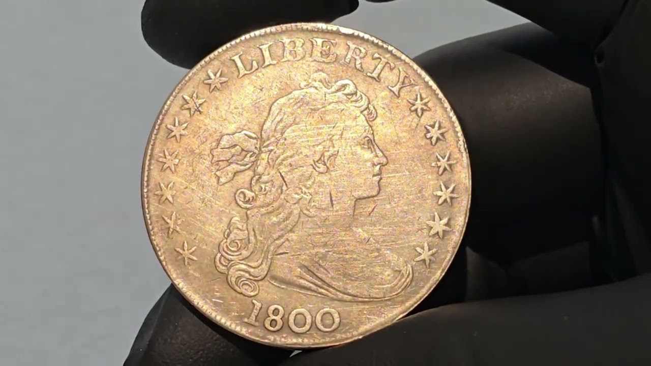 1800  DRAPED BUST SILVER DOLLAR COIN || AMERICA  #collection #money #coincollecting #currency #coin
