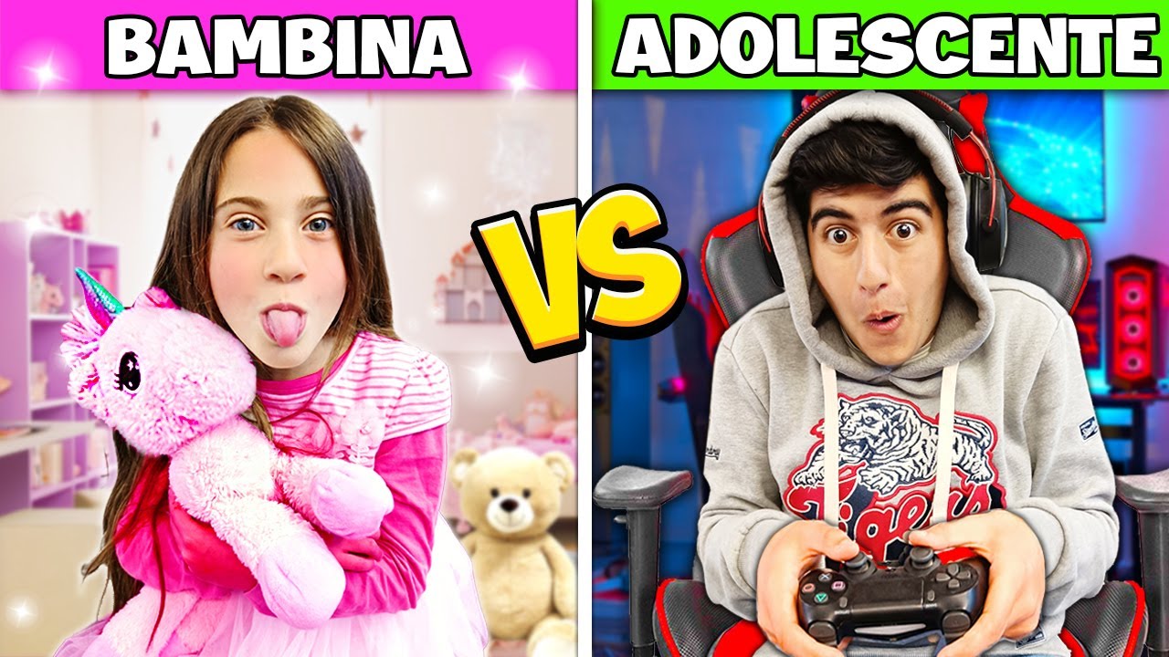 BAMBINI VS ADOLESCENTI PER 24 ORE !