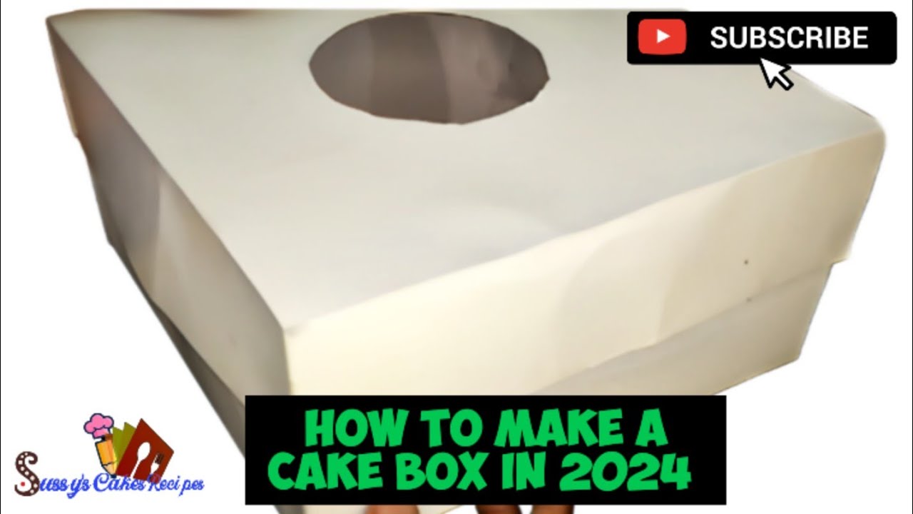 HOW TO MAKE CAKE BOX IN NIGERIA IN 2024 | Cake box tutorial