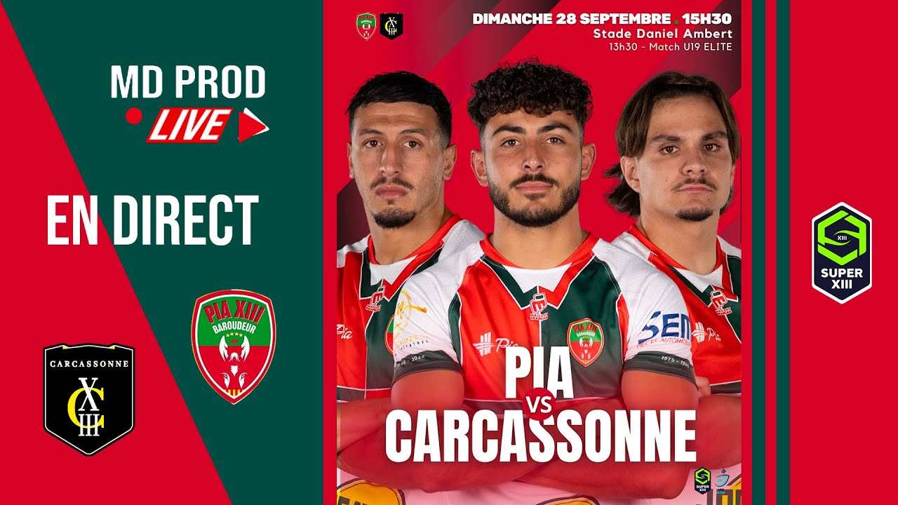 SUPER XIII  - J1 - PIA VS CARCASSONNE