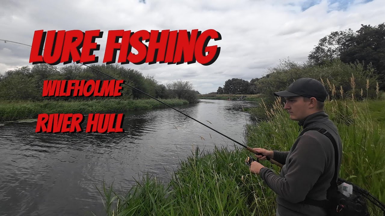 Lure fishing river Hull Wilfholme, Aug 2024