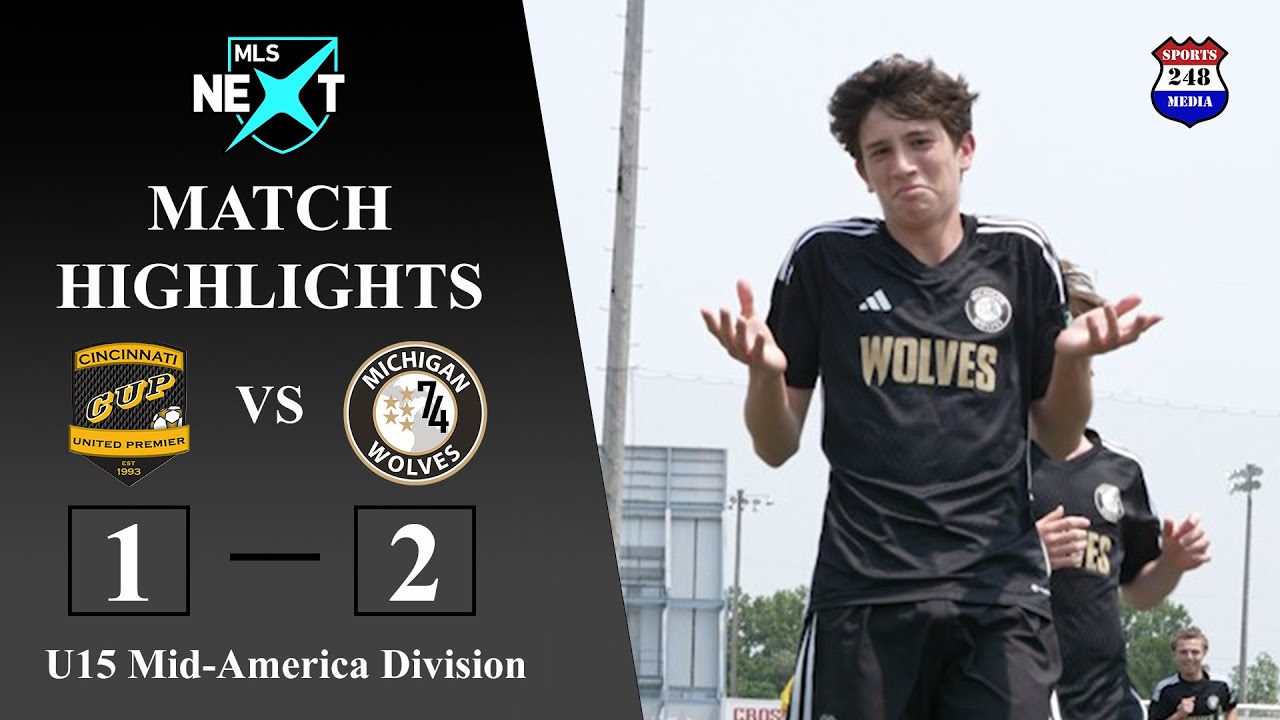MLS Next U15 Highlights: Cincinnati United Premier vs Michigan Wolves