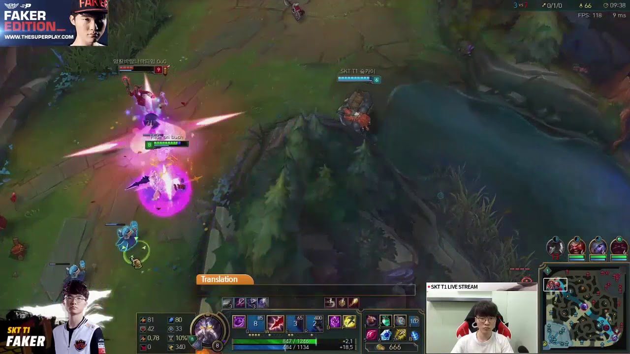 Faker stream Kassadin vs Ryze, Nov 15, 2017