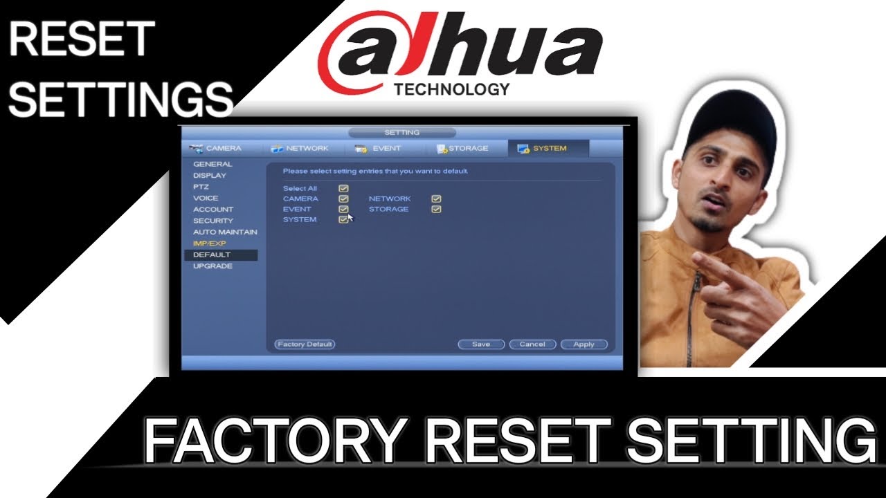 How to Perform a Factory Reset on Dahua DVR: Step-by-Step Guide