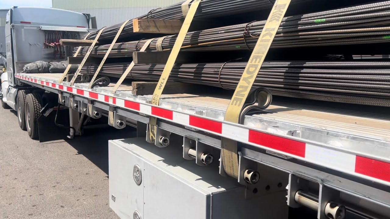 CRST Flatbed…. Securing rebar correctly￼