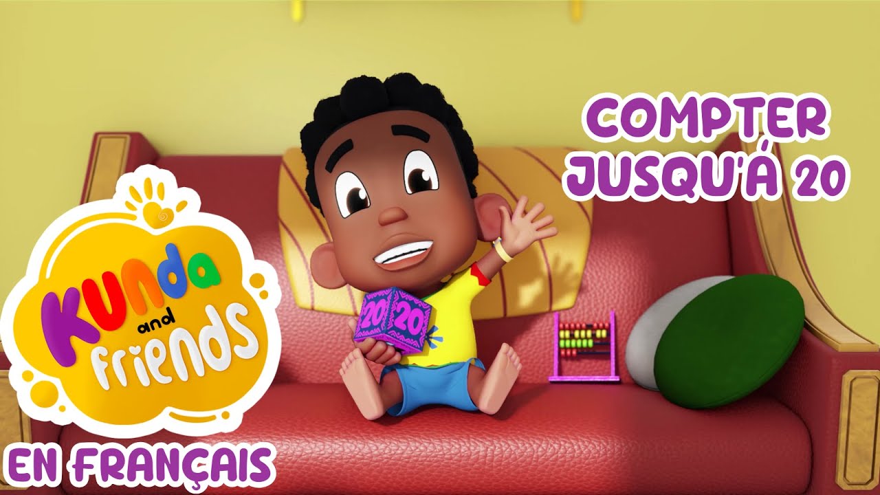 Compter Jusqu'à 20 avec Kunda et ses Amis | Dessin animé éducatif pour les enfants