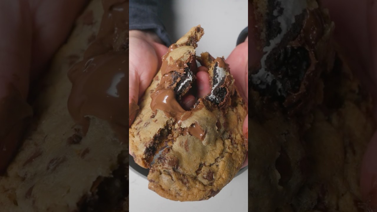 Печенье с начинкой из Oreo и Nutella 🤤🍪